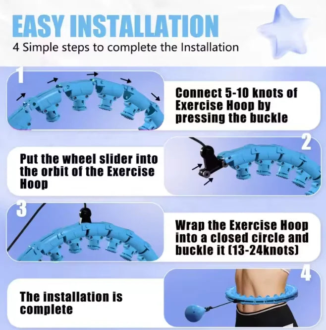 Hula Hoop for Adults – 2-in-1 Exercise Ring