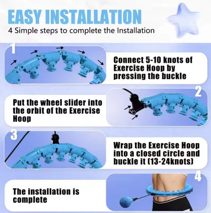 Hula Hoop for Adults – 2-in-1 Exercise Ring