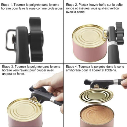 Stainless Steel Can Opener with Comfort Handle