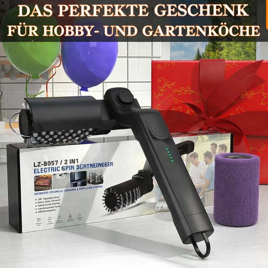 PowerScrubPro™ — Make your grill sparkling clean in no time and enjoy more time with your loved ones!