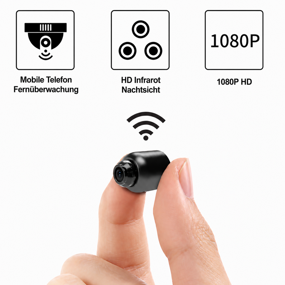 Mini WiFi Security Camera with Night Vision